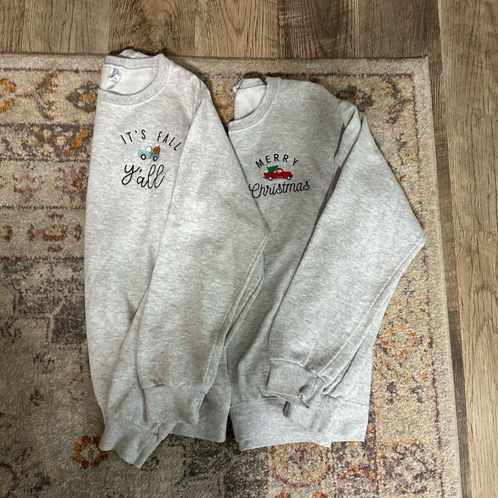 Bundle of seasonal sweatshirts